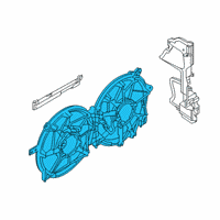 OEM 2019 Nissan Altima Motor & Fan Assy-W/Shroud Diagram - 21481-6CA2A