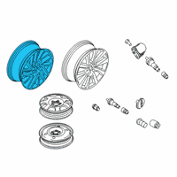 OEM 2022 Lincoln Nautilus Wheel, Alloy Diagram - KA1Z-1007-C