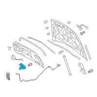 OEM 2009 Lincoln MKS Latch Diagram - 8A5Z-16700-A