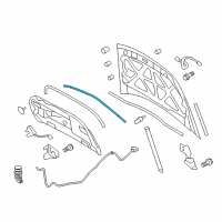 OEM 2011 Lincoln MKS Front Weatherstrip Diagram - AA5Z-16B990-A