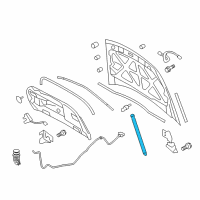OEM Lincoln Support Strut Diagram - 8A5Z-16C826-A