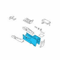 OEM 2007 Mercury Montego Console Diagram - 5G1Z-54045A36-AAA