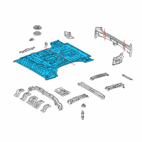 OEM 1999 Toyota Land Cruiser Floor Pan Diagram - 58311-60560