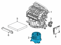 OEM 2022 Honda Civic MOTOR ASSY-, FAN Diagram - 79310-T21-A41