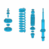 OEM 2013 Honda Crosstour Shock Absorber Assembly, Right Front Diagram - 51610-TP6-A06