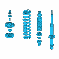 OEM 2011 Honda Accord Crosstour Shock Absorber Assembly, Right Front Diagram - 51610-TP6-A04