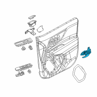 OEM 2016 Jeep Renegade Handle-Inside Release Diagram - 6EW90SLUAA