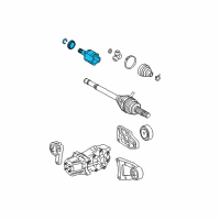 OEM 2008 Toyota RAV4 Inner Joint Assembly Diagram - 42360-42010