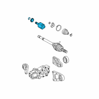 OEM 2007 Toyota RAV4 Inner Joint Assembly Diagram - 42360-42010