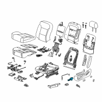 OEM Cadillac ATS Seat Switch Diagram - 23247097