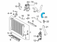 OEM 2022 Lexus NX350 HOSE, RADIATOR, NO.1 Diagram - 16571-25140