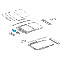 OEM 2019 Lexus RX350 Gear Assembly, Sliding Roof Diagram - 63260-0E110
