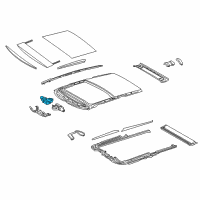 OEM 2017 Lexus RX450h Gear Assembly, Sliding Roof Diagram - 63260-0E110