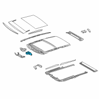 OEM 2022 Lexus RX350 Gear Assembly, Sliding Roof Diagram - 63260-0E121