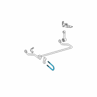 OEM 2004 GMC Sonoma Bolt U-Rear Stabilizer Shaft Insulator Cla Diagram - 15152683