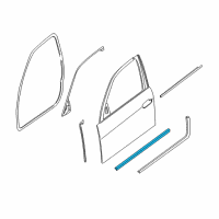 OEM 1999 BMW 750iL Front Left Sealing Betw.Door And Entranc Diagram - 51-21-8-158-185