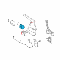 OEM Nissan Versa Base Filler Lid Diagram - 78120-EL030