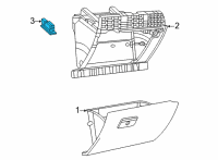 OEM 2021 Dodge Durango Switch-Glove Box Diagram - 4560218AB