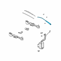 OEM 2006 Saturn Ion Wiper Arm Diagram - 22724209