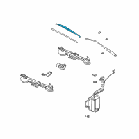 OEM 2005 Saturn Ion Wiper Blade Diagram - 20918023