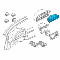 OEM BMW 330i Control Unit, Automatic Air Conditioner., Auc Diagram - 64-11-6-956-319