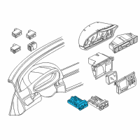 OEM 2005 BMW 325xi Halogen Headlight Control Switch Diagram - 61-31-9-133-022