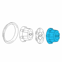 OEM 2007 Chevrolet Silverado 2500 HD Hub Cap ASSEMBLY (Chevrolet)(Chrome)(8 Luggage) Diagram - 15712392