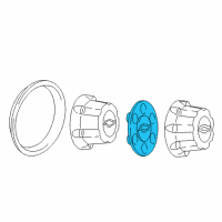 OEM Chevrolet Silverado 2500 HD Hub Cap Diagram - 9594500