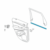 OEM Jeep Grand Cherokee WEATHERSTRIP-Rear Door Belt Inner Diagram - 55399210AB