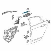 OEM 2015 Chrysler 200 Handle-Exterior Door Diagram - 5LX981RVAC