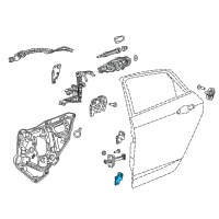 OEM 2016 Chrysler 200 Door Lower Hinge Right Diagram - 68214358AC