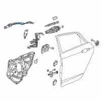 OEM Chrysler 200 Cable-Inside Handle To Latch Diagram - 68249058AA