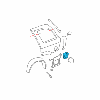 OEM 2005 Chevrolet SSR Fuel Pocket Diagram - 15244046