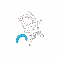 OEM Chevrolet Trailblazer EXT Liner-Rear Wheelhouse Panel Diagram - 15133166