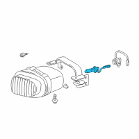 OEM Lexus Fog Lamp Bulb Diagram - 90981-13018