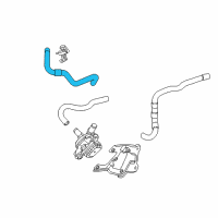 OEM Acura RLX Hose, Radiator Inlet Diagram - 1J407-R9S-000