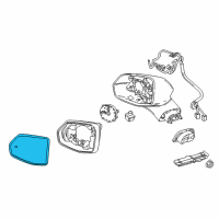 OEM 2019 Chevrolet Blazer Mirror Diagram - 84294428