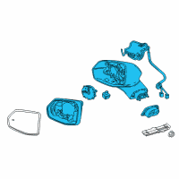 OEM 2017 Cadillac XT5 Mirror Assembly Diagram - 84810955