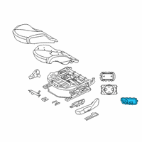 OEM Toyota GR Supra Seat Switch Diagram - 84070-WAA08