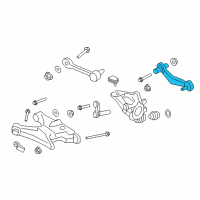 OEM BMW X6 Rubber Mount Wishbone, Left Diagram - 33-32-6-796-001