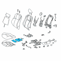 OEM 2019 Toyota C-HR Seat Cushion Heater Diagram - 87510-10010