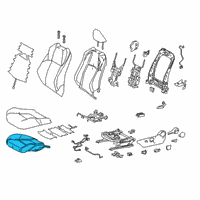 OEM 2018 Toyota C-HR Seat Cushion Pad Diagram - 71512-10051