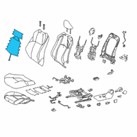 OEM 2020 Toyota C-HR Seat Back Heater Diagram - 87530-10020