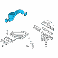 OEM 2016 Hyundai Tucson Hose Assembly-Air Intake Diagram - 28130-D3300