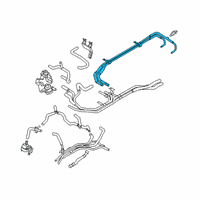 OEM 2020 Ford Escape TUBE - HEATER WATER Diagram - LX6Z-18B402-B