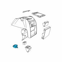 OEM 1996 Dodge B2500 Cup Holder Diagram - 4549716