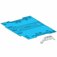 OEM 2003 Dodge Sprinter 2500 Pan-Rear Floor Diagram - 5104565AA