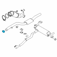 OEM 2018 BMW 330e Muffler Clamp Diagram - 18-30-8-623-284