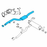 OEM 2019 BMW 640i xDrive Gran Turismo Front Silencer Diagram - 18-30-8-635-588