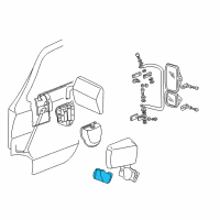 OEM 1994 Dodge B150 Mirror Cover Diagram - 55075284